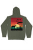 Pescarado pullover hoody mens army green