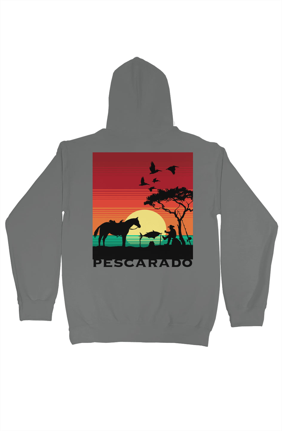 Pescarado pullover hoody mens charcoal